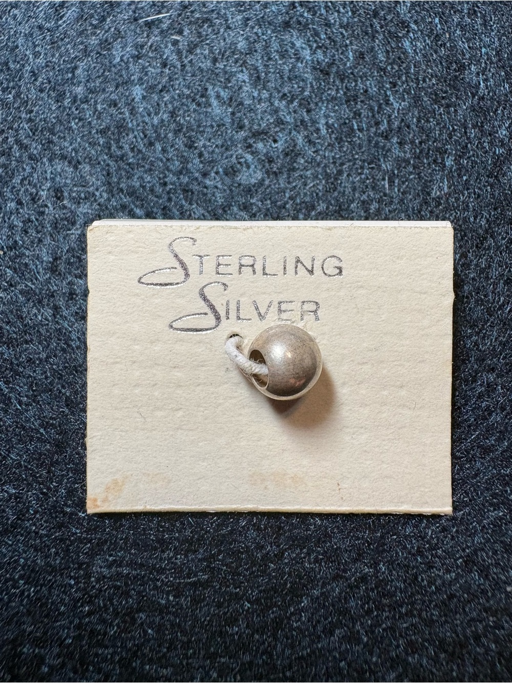 Ball Charm Pendant in Sterling Silver